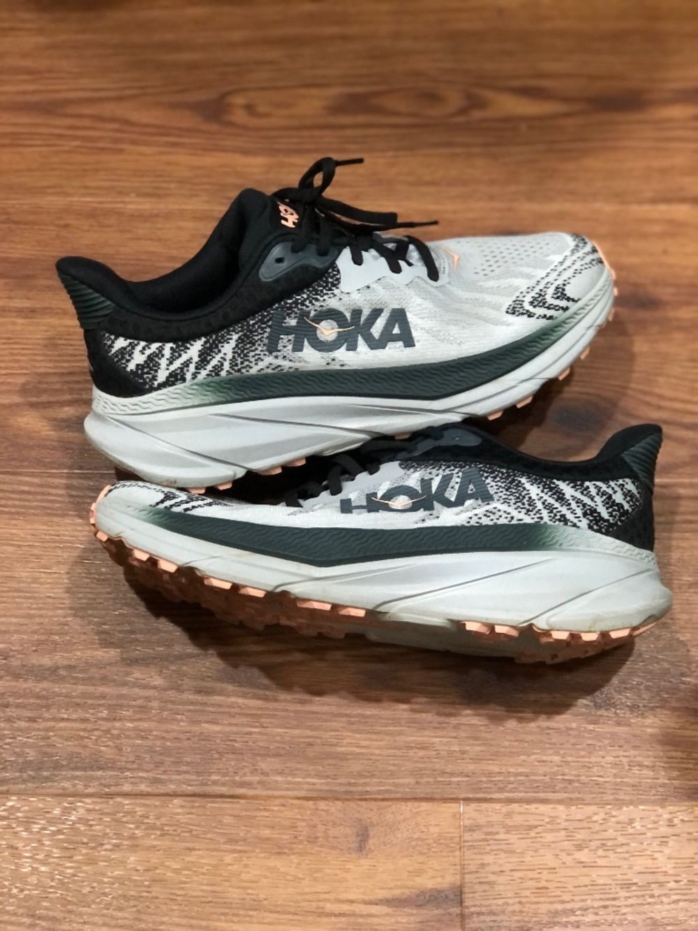 HOKA Challenger ATR 7 Grey Peach EUC Size 9D